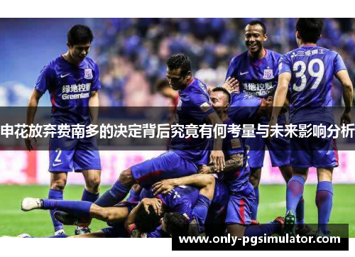 申花放弃费南多的决定背后究竟有何考量与未来影响分析