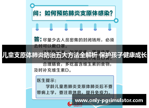 儿童支原体肺炎防治五大方法全解析 保护孩子健康成长